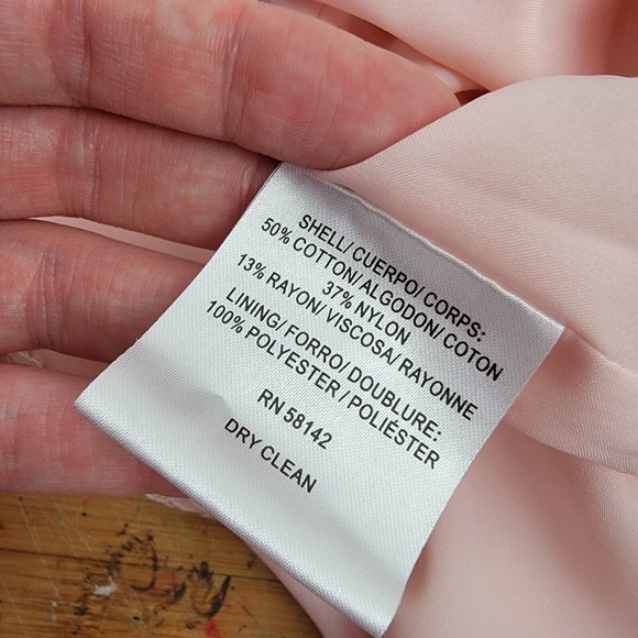 Gal Meets Glam Pink Ginger Rosebud Lace Sheath Dress wedding cocktail Womens 16 - Picture 6 of 6